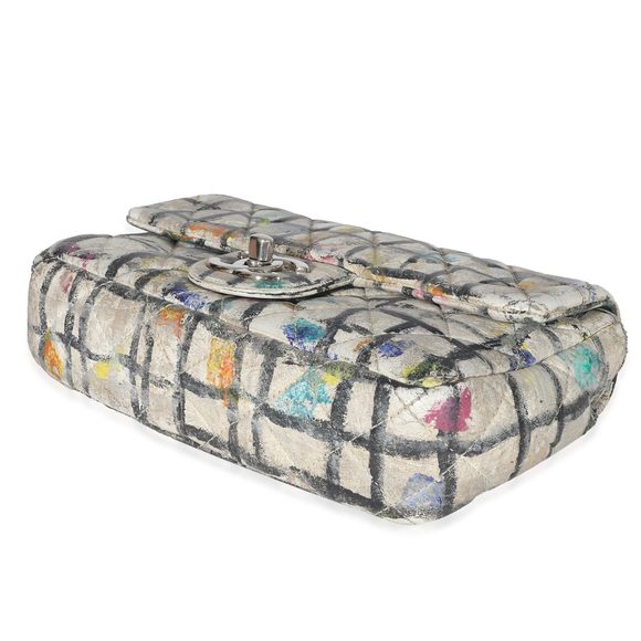 Chanel Multicolor Hand Painted Calfskin Graffiti Mini Flap Bag - Picture 7 of 7